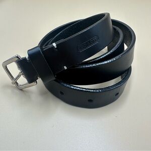Coach Women’s Black Leather Belt Size Large Width .8”